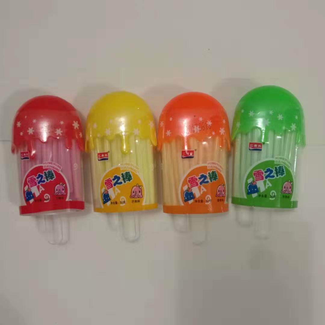 CC Lollipop Ice Cream Stick CC Stick Sour and Sweet, Delicious and Fun Children's Gift Leisure Candy 1 Box 12 Bottles * 50g