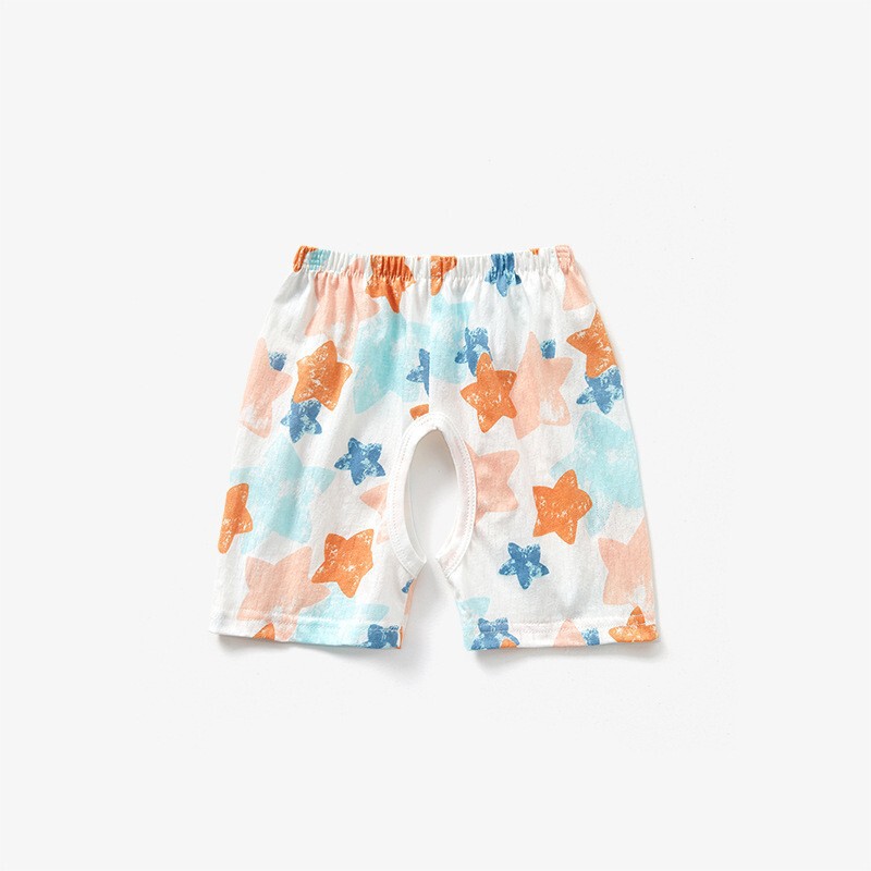 Baby's Crotch Short Shorts Summer Thin Baby Cotton pp Pants Boys and Girls Open Children's Summer Outer Wear