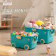 Children's Toy Storage Box Baby Clothes Building Block Finishing Box with Pulley Cute Cartoon Snack Large Storage Box