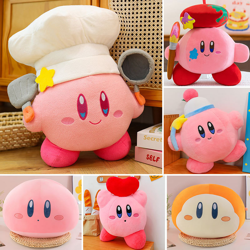 Cross-Border Chef Kirby Doll Plush Toy Doll Pillow Grab Doll Exchange Gift Foreign Trade Wholesale