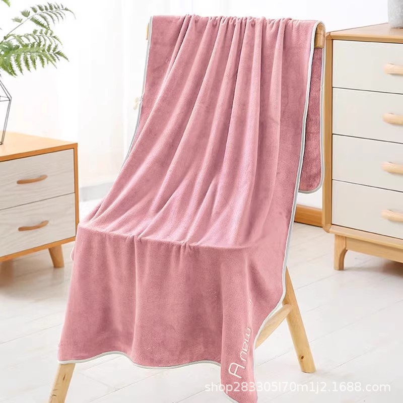 toalla de espesamiento sin cabello absorción de agua fácil de secar salón de belleza conjunto de toalla de baño pareja toalla de cabello seca de microfibra para el hogar