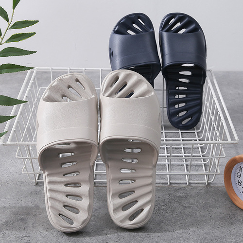 Couple home bathroom slippers home summer water leakage anti-slip bath wear-resistant household eva slippers for men and women