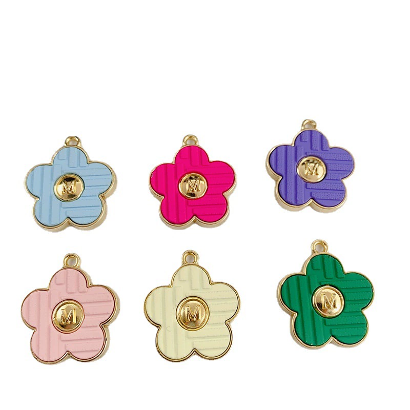 Korean earrings, pendant, accessories handmade, flowered