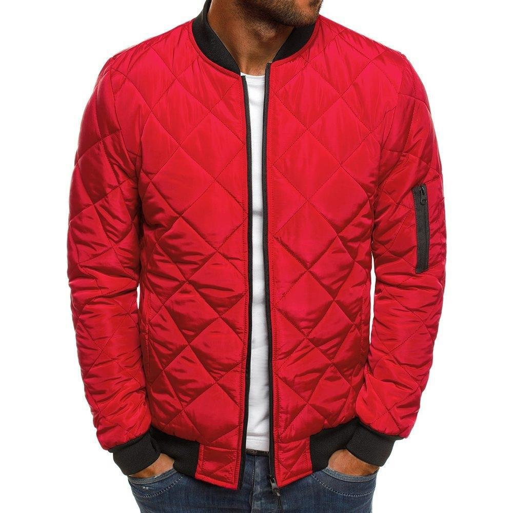 Chaqueta acolchada de algodón para hombre de invierno de comercio exterior transfronterizo de Amazon Chaqueta acolchada de algodón de color sólido de tamaño europeo y americano chaqueta acolchada de algodón para hombre de moda