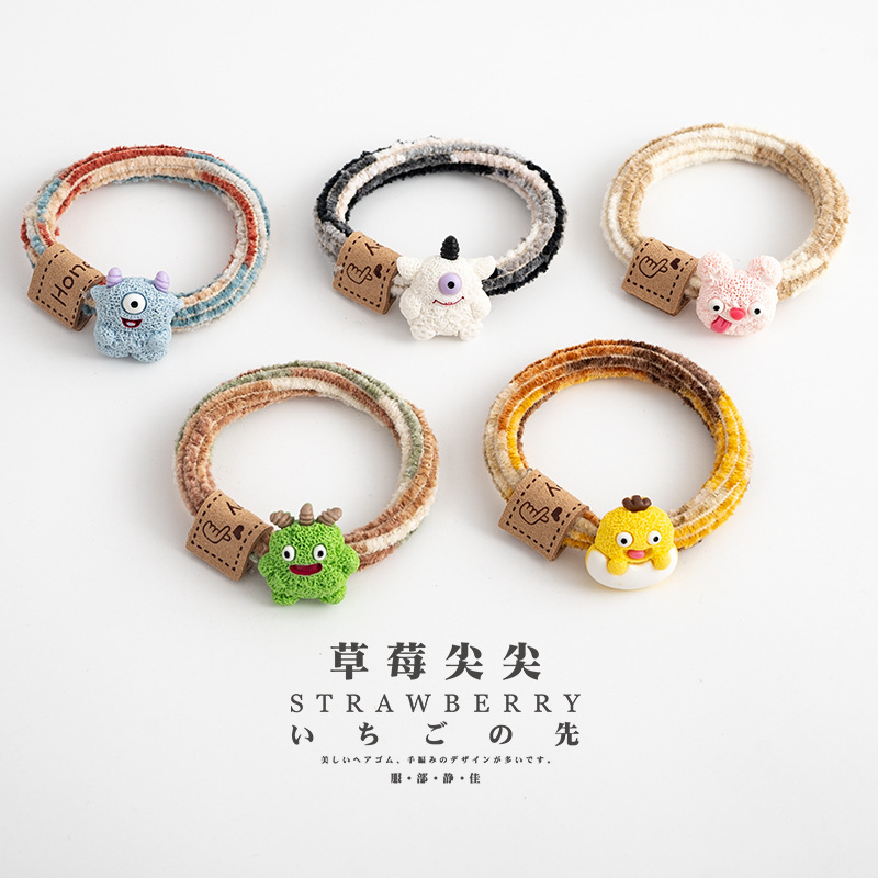 创意头绳2025新款高端橡皮筋扎头发成人好看秋冬发圈小众皮标发绳|undefined