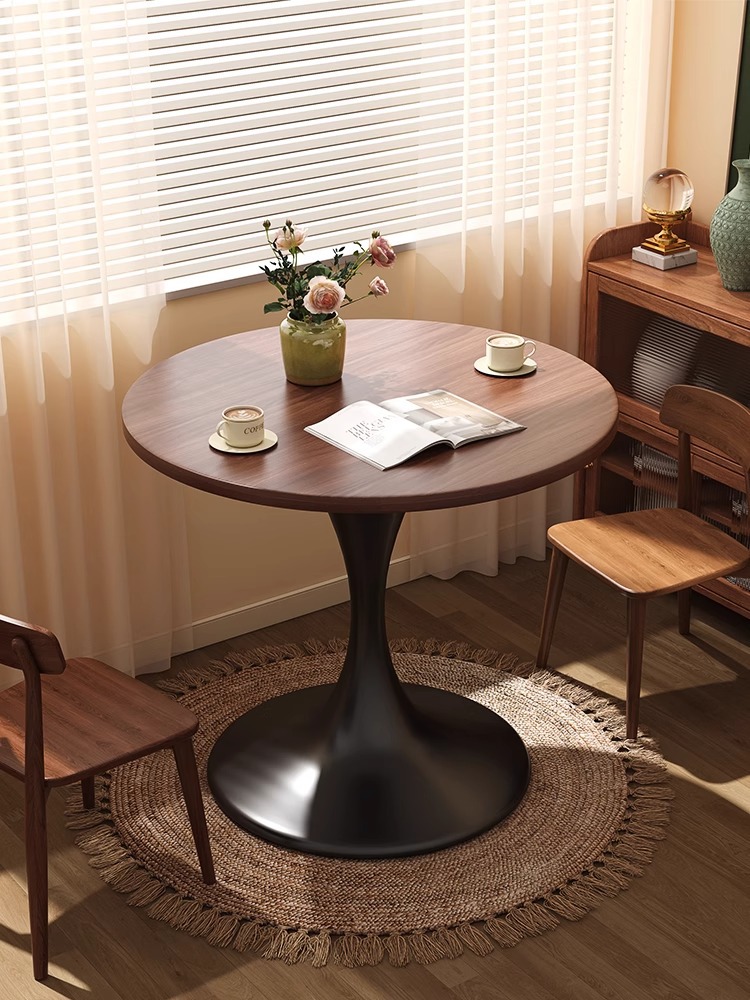 Coffee Table Living Room Household Small Apartment Side Table Tulip Negotiation Table Dining Table Coffee Table Balcony Leisure Small Round Table