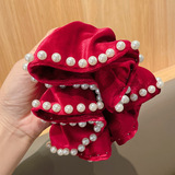 Резинка для волос из жемчуга, аксессуар для волос, ретро хвостик, изысканный стиль, городской стиль, французский ретро стиль