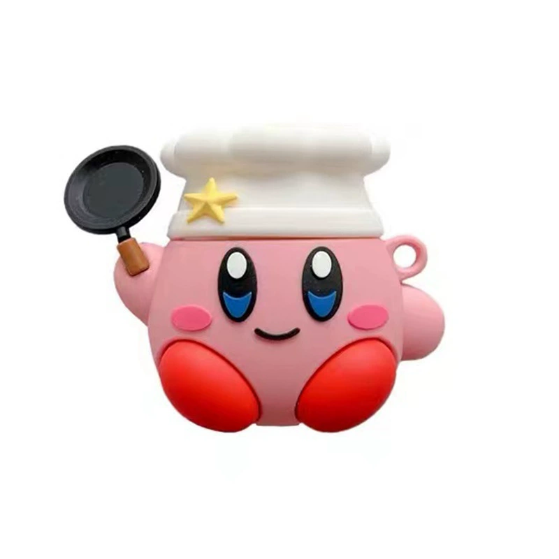 Силиконовый защитный чехол в виде мультфильма (Apple) для AirPods 1/2/Pro/3, милый карабин-брелок, Bluetooth-чехол