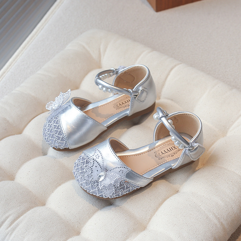 Niñas sandalias Baotou 2026 verano nuevo estilo de niños moda universal princesa zapatos mariposa Lefour zapatos para niños image 7