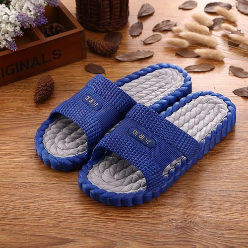 Slip-resistant, anti-odor home slippers, massage sandals, bathroom couple slippers, plastic home shoes for men and women