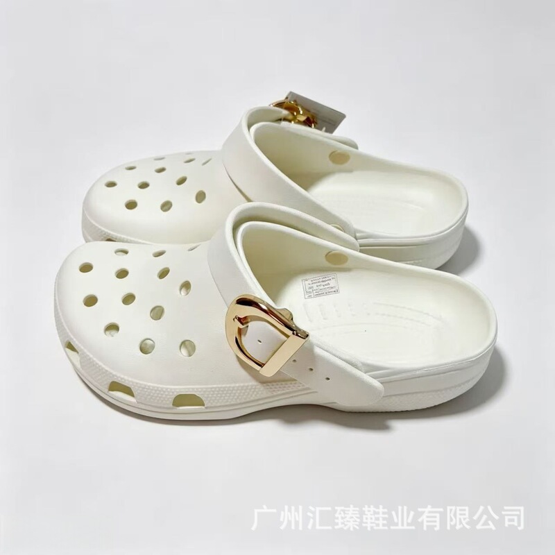 2026 New Model Celebrity Clogs with Colorful Buckle Straps, New In-Stock Slippers, Durable and Versatile for Home Use, Casual Wear