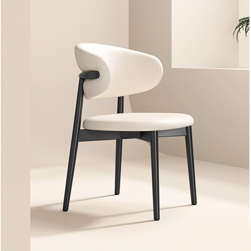 Nordic Internet Celebrity Dining Chair for Home Use, Modern Minimalist Light Luxury with Backrest, Italian-Style Hotel Backrest Chair, Dining Table Chair, Restaurant Chair