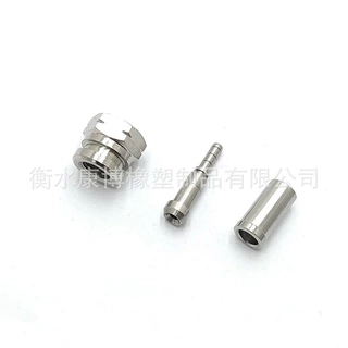 不锈钢M10*1扣压刹车油管接头