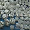 12mm shell pearl pearl pearl 19mm single -hole shell shell shell beads ABS imitation pearl accessories imitation shell beads