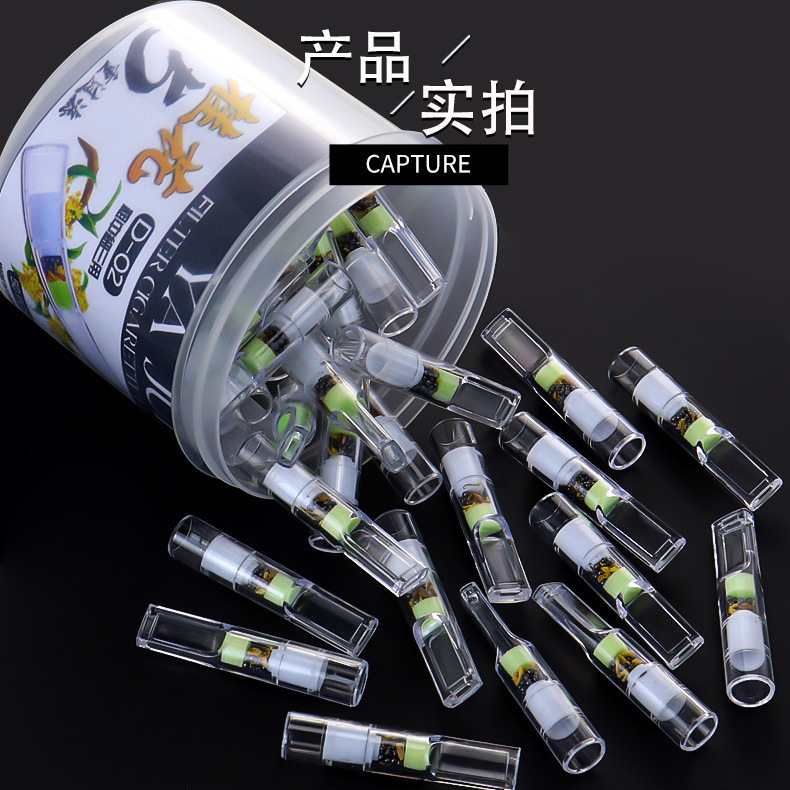 Yajue D02 Osmanthus Flavor Filter Cigarette Holder Disposable Smoking Filter Tip for Regular, Medium, and Fine Cigarettes Yajue D02 Osmanthus Flavor Filter Cigarette Holder Disposable Smoking Filter Tip for Regular, Medium, and Fine Cigarettes