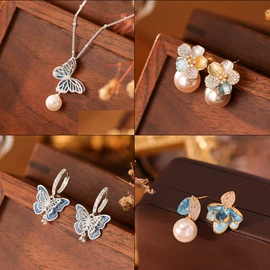 耳钉;项链;耳环