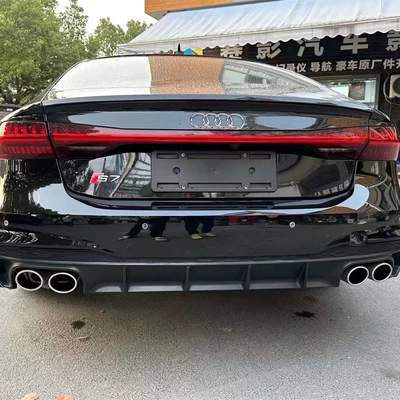 Big Surrounded: surround front bar assembly A7 - 19-24-models-a7a7l-modified-with-four-tail-lips-and-tail-throat-silver