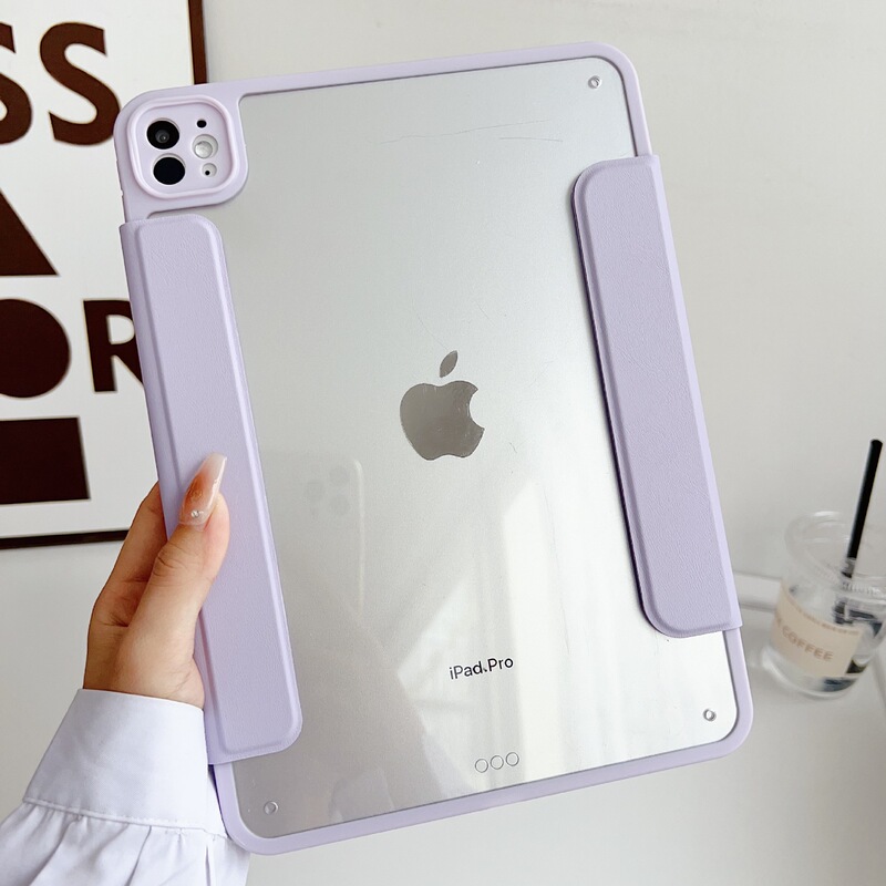 Suitable for iPad Air11 Protective Case Y-Fold Buckle Air6/5/4 Magnetic Separation 11Th Transparent A16 Anti-Fall Cover Suitable for iPad Air11 Protective Case Y-Fold Buckle Air6/5/4 Magnetic Separation 11Th Transparent A16 Anti-Fall Cover