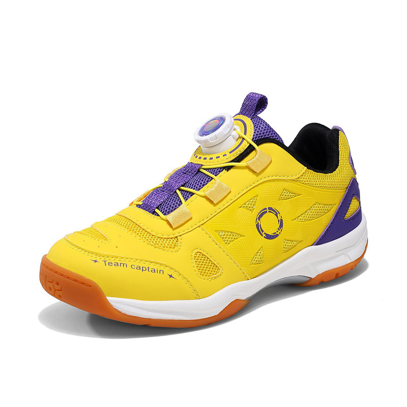 Children's Badminton Shoes for Boys and Girls, Breathable Mesh Sports Shoes with Rotating Buckle, Non-Slip Pickleball Training Shoes Children's Badminton Shoes for Boys and Girls, Breathable Mesh Sports Shoes with Rotating Buckle, Non-Slip Pickleball Training Shoes