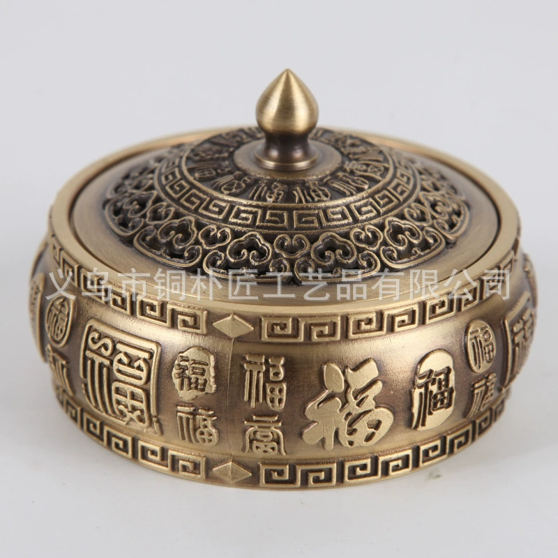 Медный антикварный курильник Copper, для помещений, сандаловое благовоние