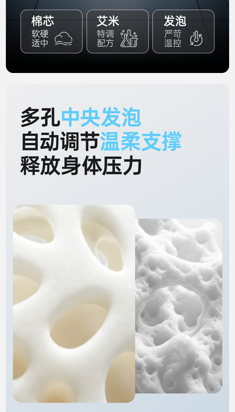 Long-Term Sitting Without Fatigue: Car Driver's Seat Lumbar Support Pillow, Slow Rebound Memory Foam Lumbar Cushion, Tail Vertebrae Pressure Relief Support Backrest Pad