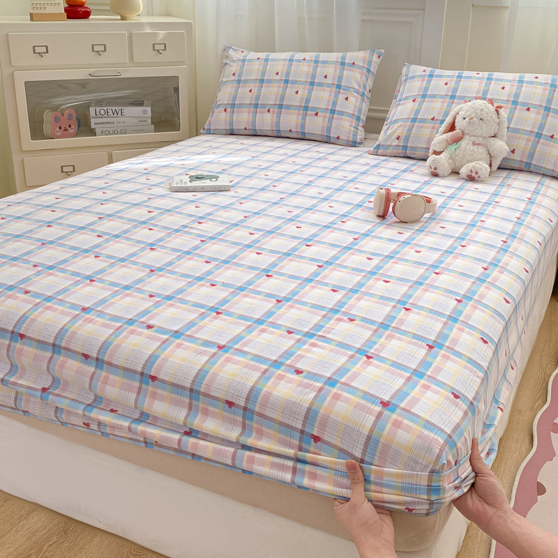 Madre y bebé dormir desnudo clase A cama de una sola pieza cama de algodón puro cubierta de cama de algodón lavado con agua cama de algodón cama de tres piezas