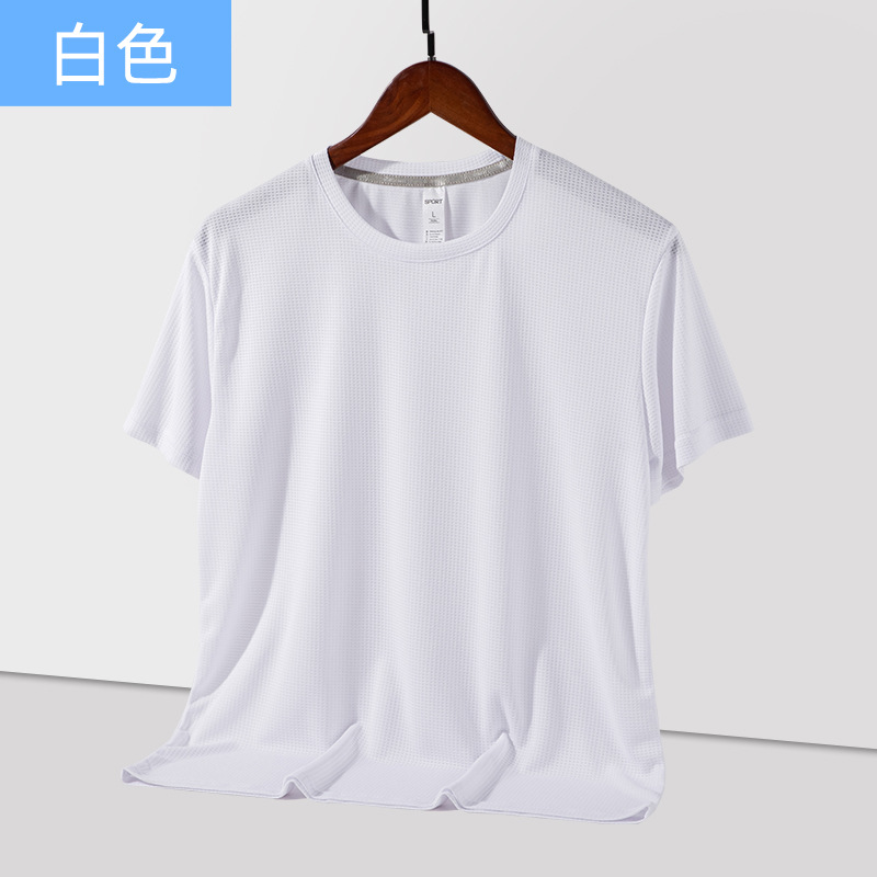 Nueva Camiseta de manga corta de secado rápido para hombres y mujeres de verano suelta transpirable para correr fitness deportes Top stretch camiseta de media manga