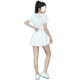 Sports Suit for Women, Summer Thin Yoga Clothes, High-Looking Professional Running Sports Quick-Drying Clothes, Women's Slimming Short Skirts