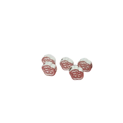 Pure Silver Patterned Cloud Beads: Zərgərlik ara hissələri