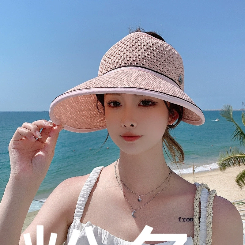 Spring summer knitted travel baseball cap, hat solar-powered, sun protection, wholesale