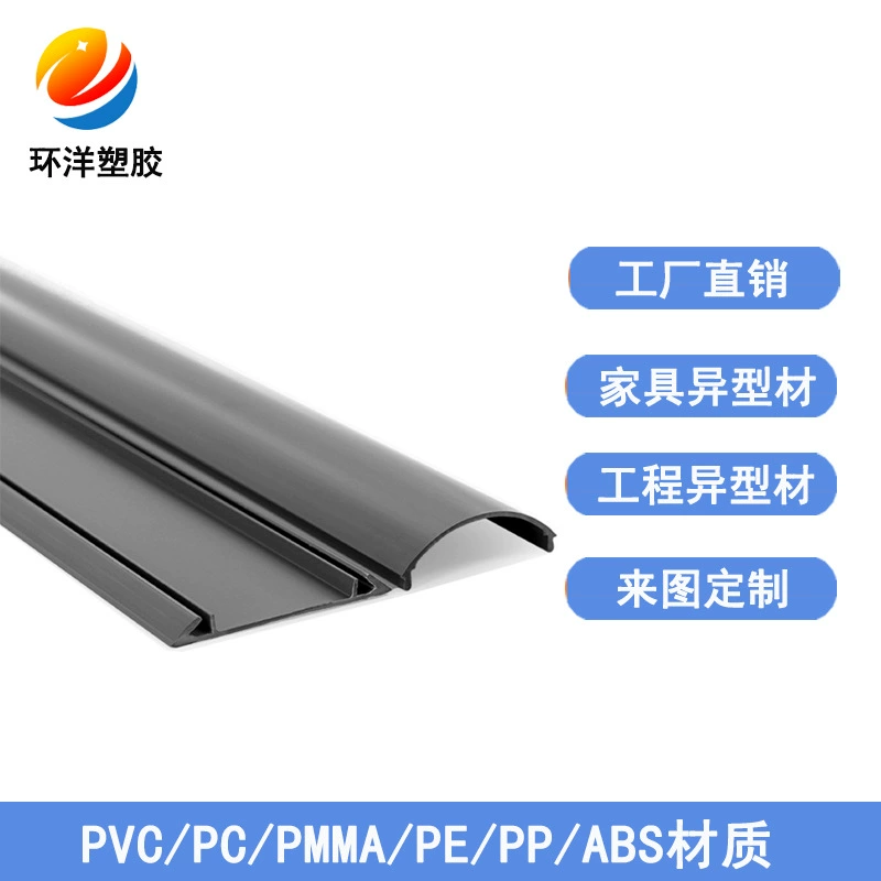 Заводские поставки ПВХ пластиковый экструзионный профиль бесшовная проволочная направляющая Декоративная полоса все виды профиля на заказ