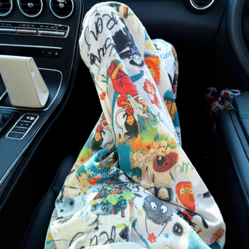 American Street Style Comic Color Graffiti Jeans for Women 2026 New Trendy High-Waisted Slimming Wide-Leg Jeans American Street Style Comic Color Graffiti Jeans for Women 2026 New Trendy High-Waisted Slimming Wide-Leg Jeans