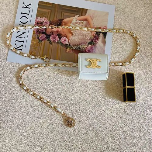 Xiaoxiangfeng waist chain bag accessories women's chain belt decoration with dress and jeans mini leather small waist bag