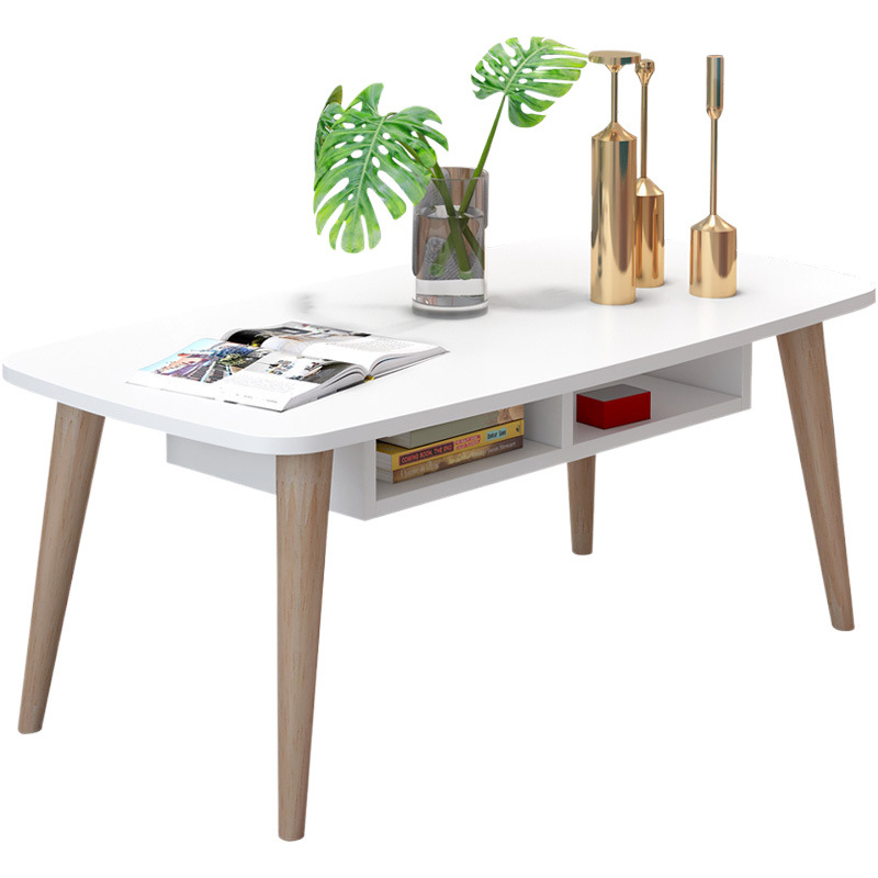 Mesa de té de madera sólida nórdica simple, mini mesa de té de sala de estar, mesa de té moderna simple, mesa de té económica pequeña