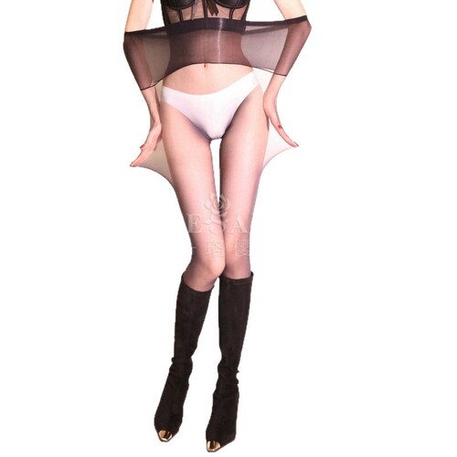 Luo Ying 8490 European and American Plus-Size Seamless Stockings for Women, Velvet Ultra-Thin, Silky Toe Tip, Transparent Pantyhose, Sexy