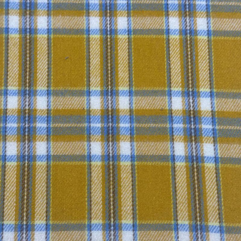 メーカーの現物の綿の色の格子の布の21本の純綿の生地のカジュアルな服装のシャツのスカートのズボンの生地|undefined