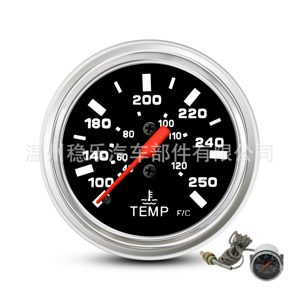 Universal Mechanical Water Temperature Gauge 12V Car Dashboard Modification 40-120 Degrees Dashboard Modification Accessories