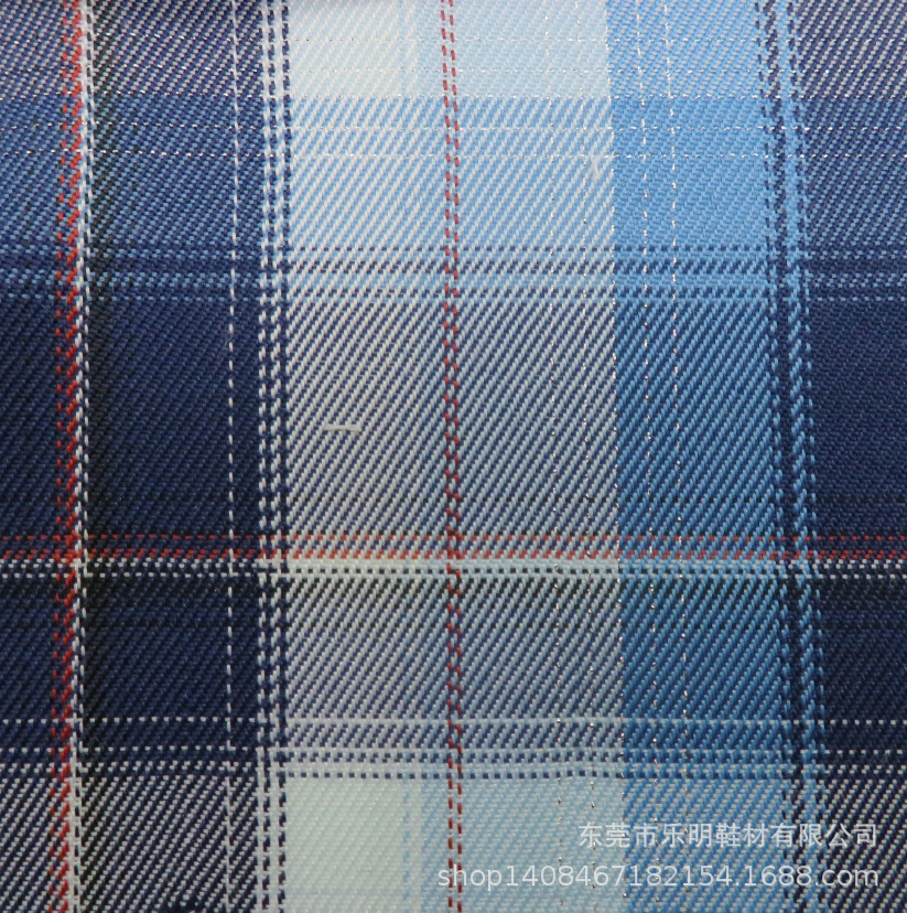 GB1031JK涤纶色织格子适用夏季制服百褶裙鞋子帽子服装布料