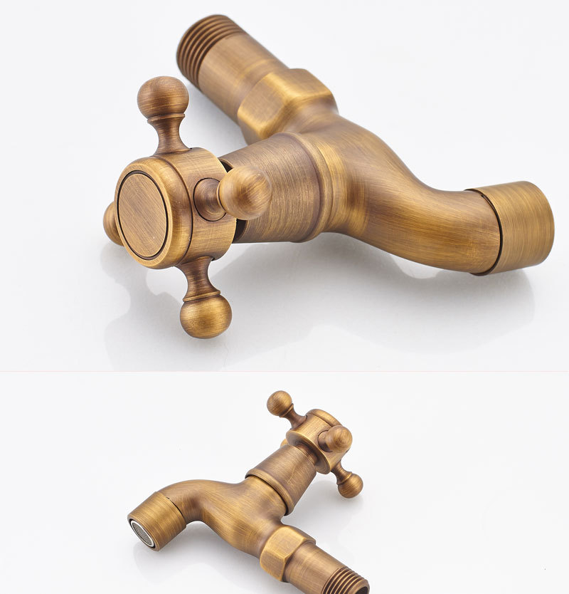 Factory direct sales of European-style antique faucets, dual-purpose bathroom single-cooling washing machine mops, sink faucets undefined