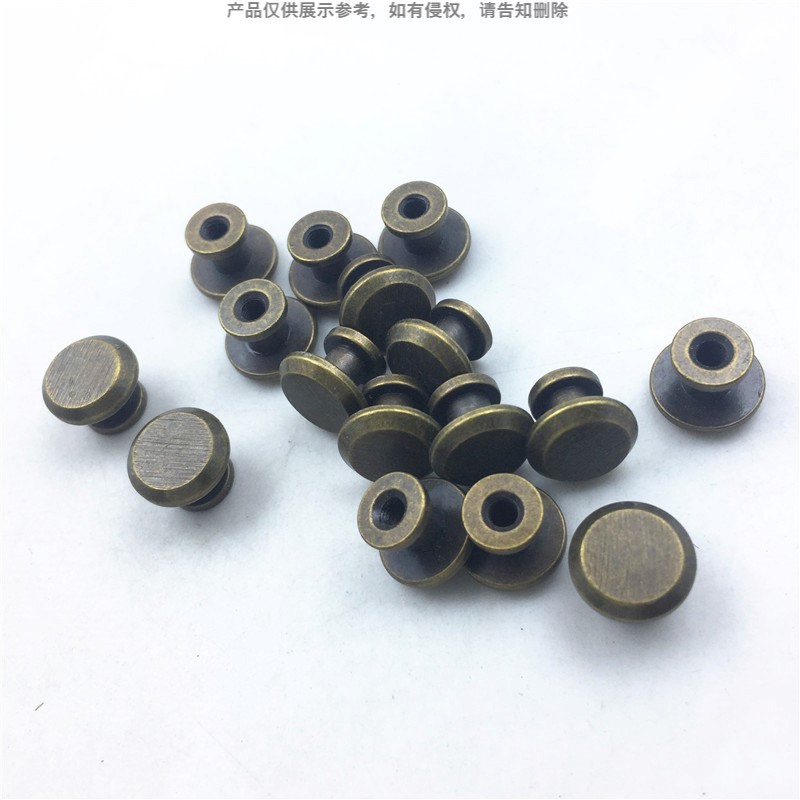 Financial Notebook Flat Head Rivets Antique Monk Head Screw Rivets Handbag Accessories Leather Head Stable Photo Album Rivet Nuts