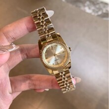 西家同款土星圈钻钢带表盘手表 通勤上班不掉色女表 跨境外贸