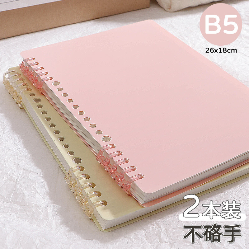 B5 yellow+pink (2 books) (upgrade and thick paper)