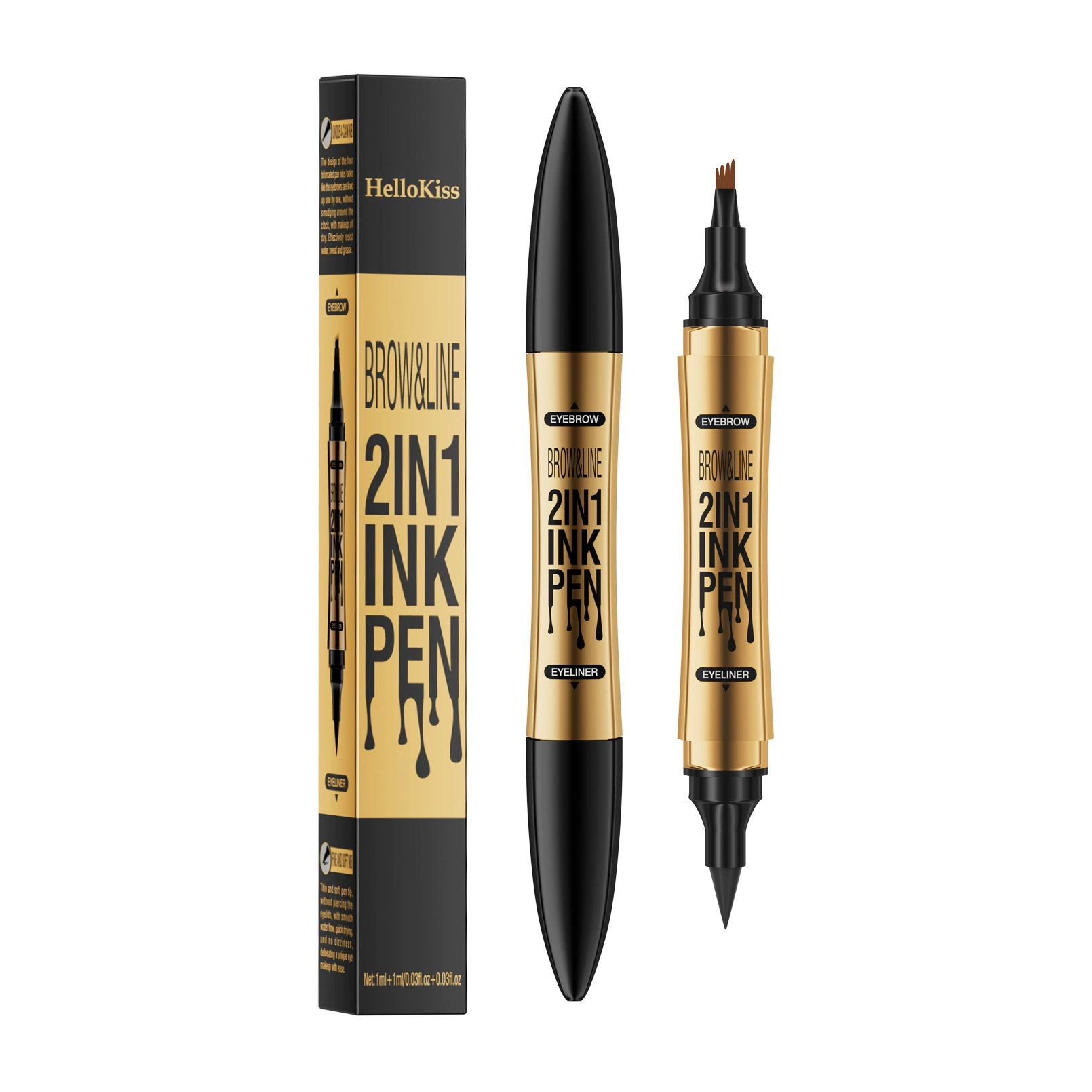 (Cross-border trading), waterproof eyebrow pencil, double-sided eye pencil, liner