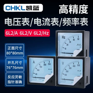 6L2电流表50/5A100/5A 6L2-V频率功率450V500V交流指针式电压表头