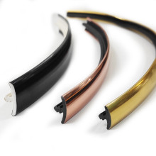 家具T形PVC封边条厂家批发 仿不锈钢金银电镀装饰条 T型沙发扣条