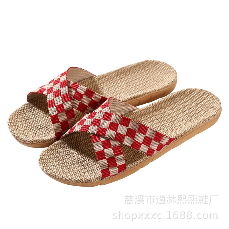 Summer slippers, cotton and linen