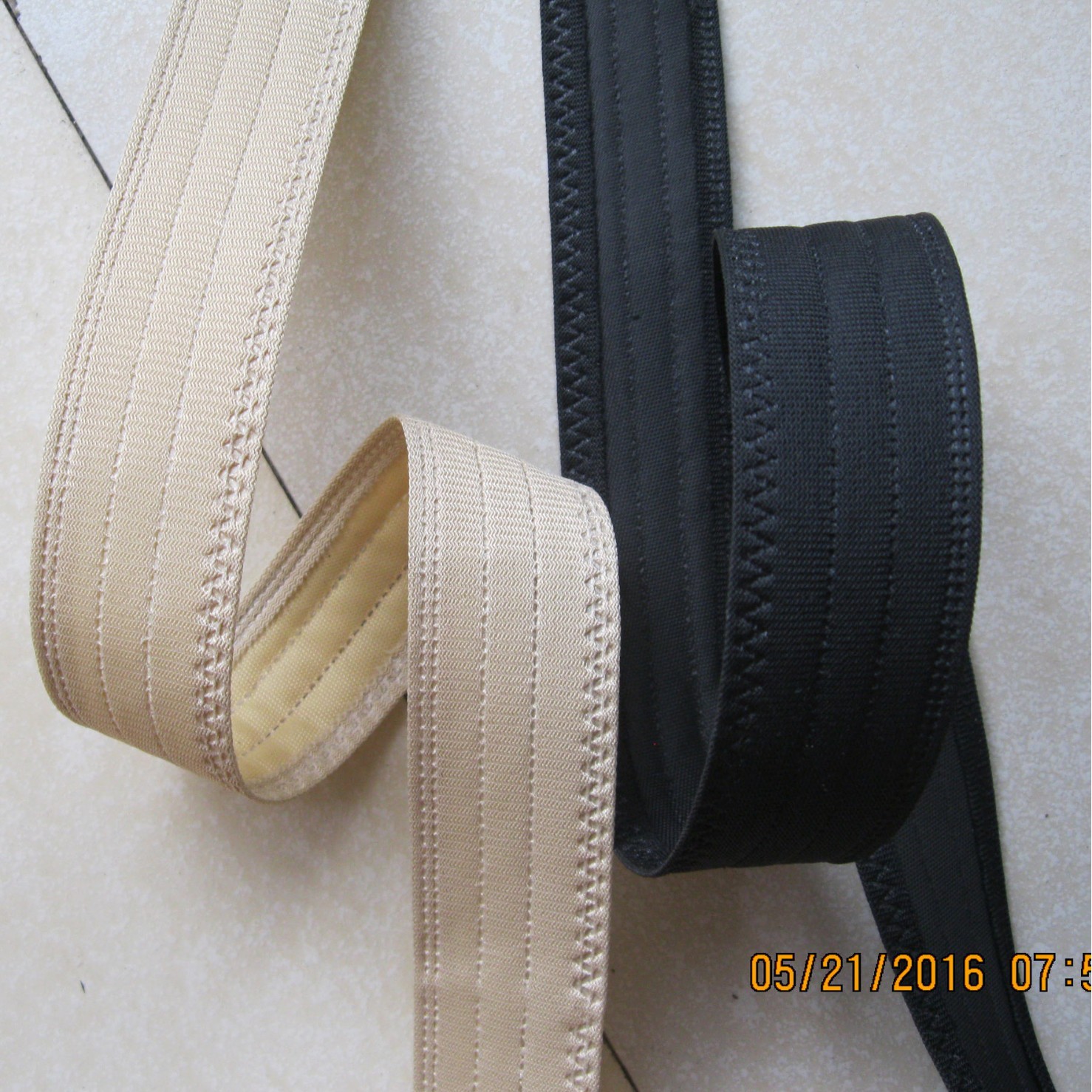 厂家四线压痕帽带 涤纶帽子 牛津布里料织带