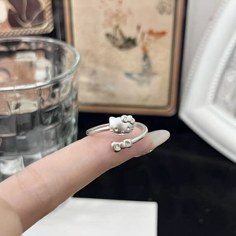 Non-Fading Cartoon Kitty Cat Accessories Korean Cross-Border Ins Gold Cat Rings Wholesale Non-Fading Cartoon Kitty Cat Accessories Korean Cross-Border Ins Gold Cat Rings Wholesale