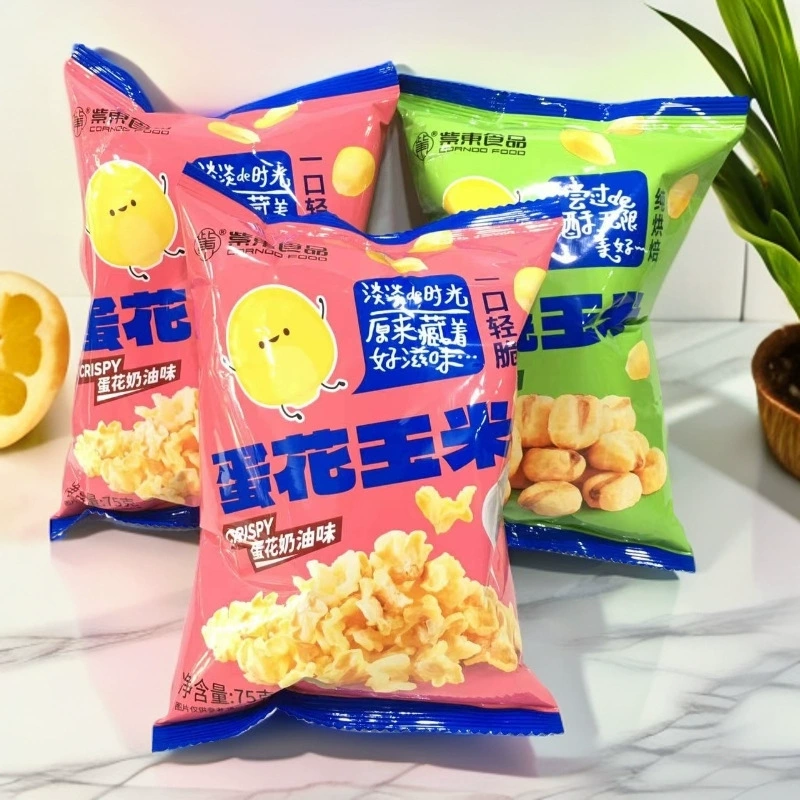 Вен Вен, вегетарианские жареные кукурузные зерна, оригинальные 72 г в мешках с яйцом, кукуруза, закуски, офисный попкорн