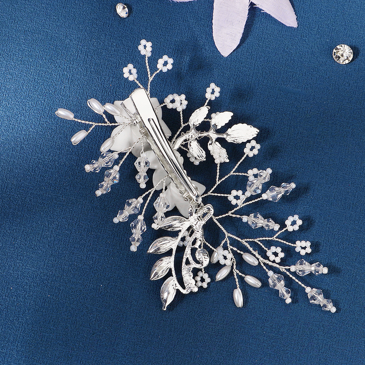 Sweet Flower Rhinestone Artificial Pearls